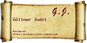 Göllner Judit névjegykártya